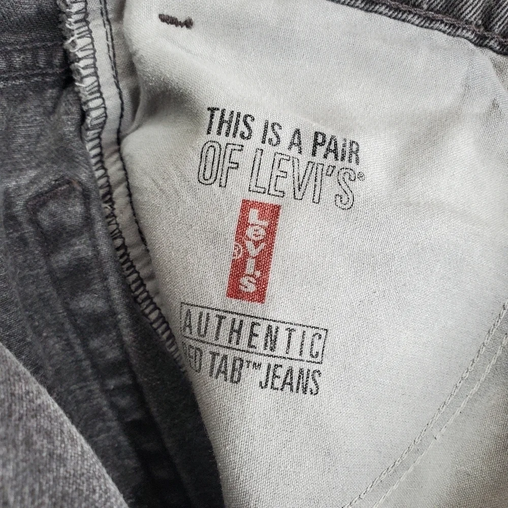 Vtg Levis 550 Faded Black Jeans Relaxed Taper Mens 33x34 (tag 36x36) 1998 PR USA